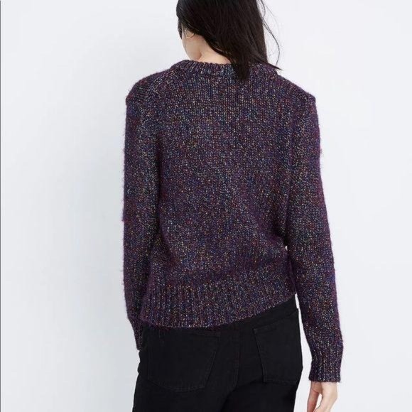 Madewell Shimmer Pullover Chunky Knit Sweater NWT - Picture 5 of 13